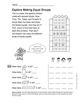 Explore Making Equal Groups (Gr. 2)