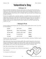 Valentine's Day Activities