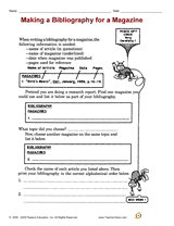 Making a Bibliography for a Magazine