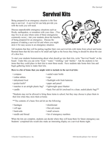 Survival Kits