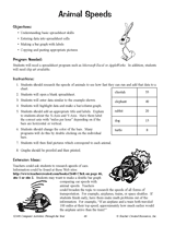 Animal Speeds