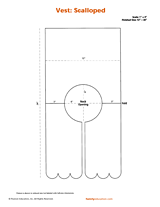 Scalloped Vest Costume Pattern