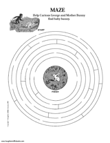 Curious George Bunny Maze